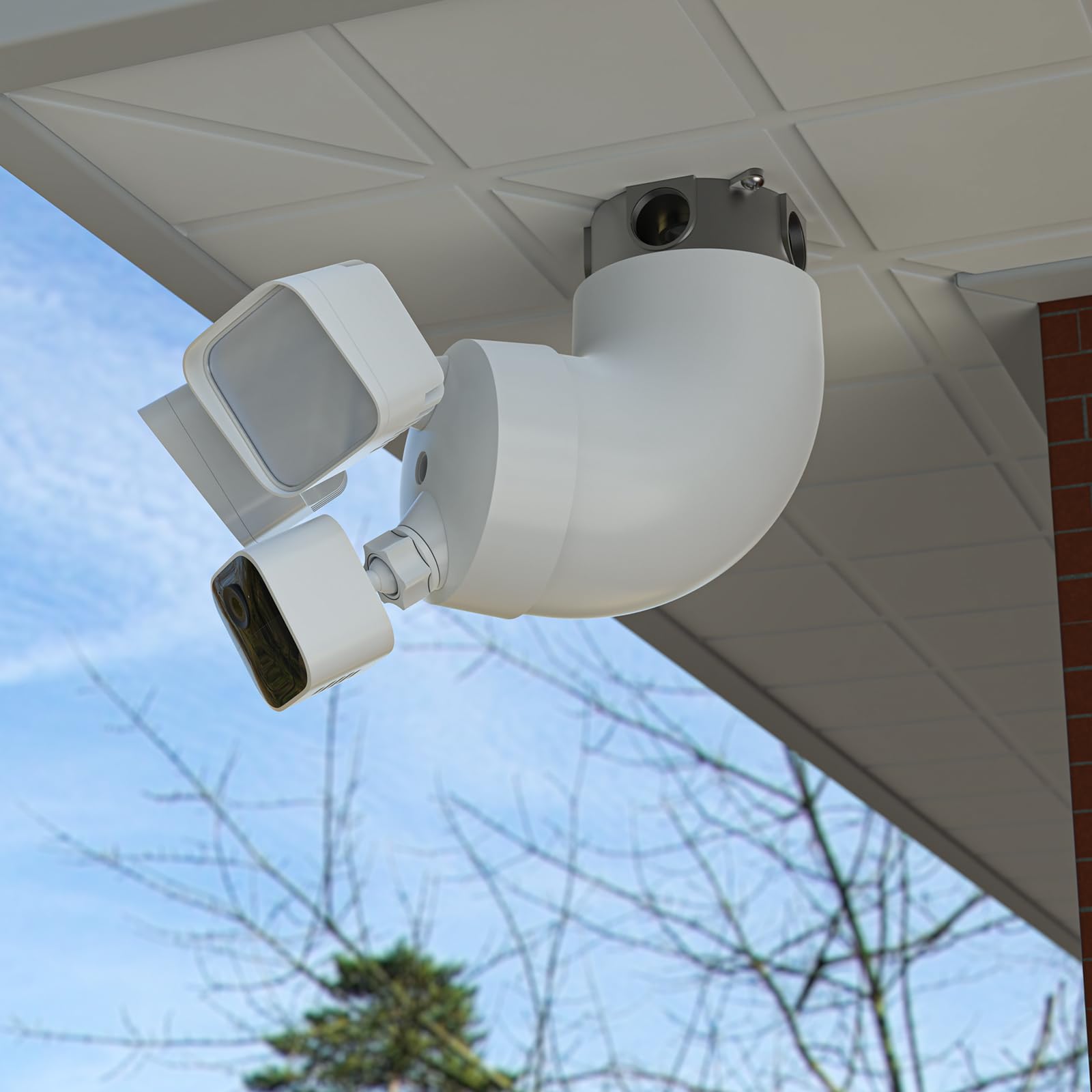 Mounting Bracket Ring Floodlight Cam Eave Mount Ring Outdoor