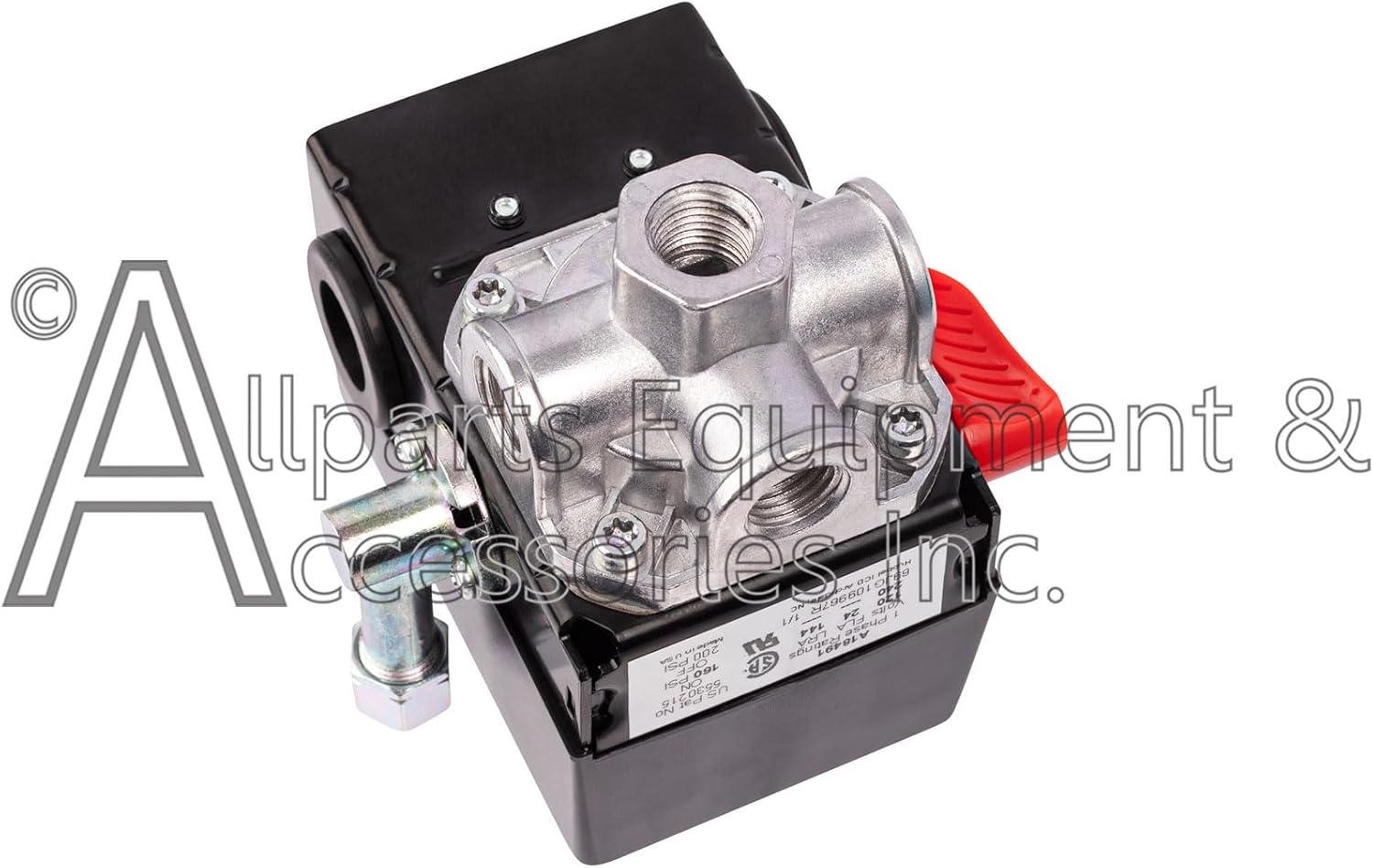 A18491 Pressure Switch 4-Port 140-175 PSI 2-Pole 120-240V Compatible with Craftsman, DeVilbiss, and Porter Cable Air Compressor Units