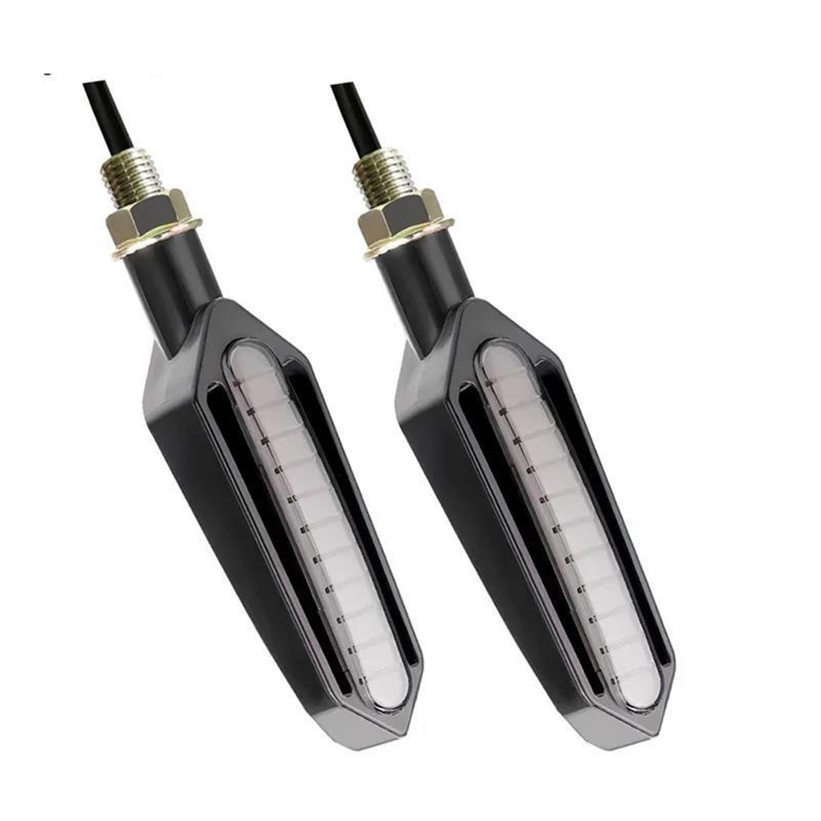 TRASH BIN Intermitente Moto Para Benelli TRK 502X TNT150 TNT600 180S LED Luz Señal Giro Motocicleta 12V Indicador Impermeable(2 pair white)