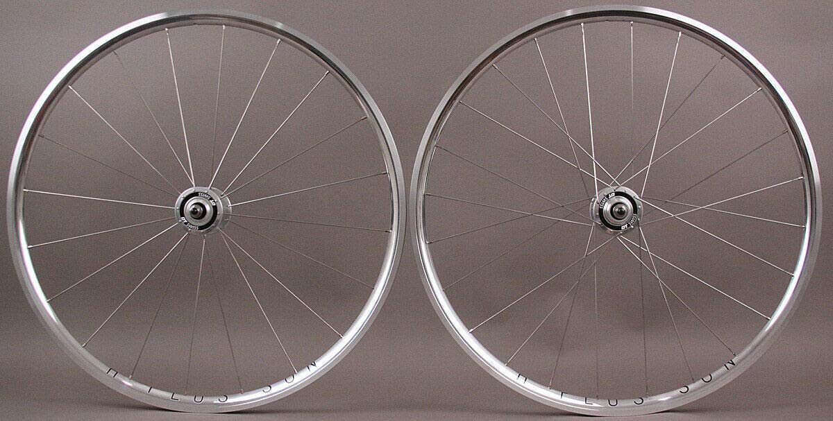 H Plus Son Archetype Silver Rims DT 370 Hubs Silver Track Bike Wheelset fx/fx