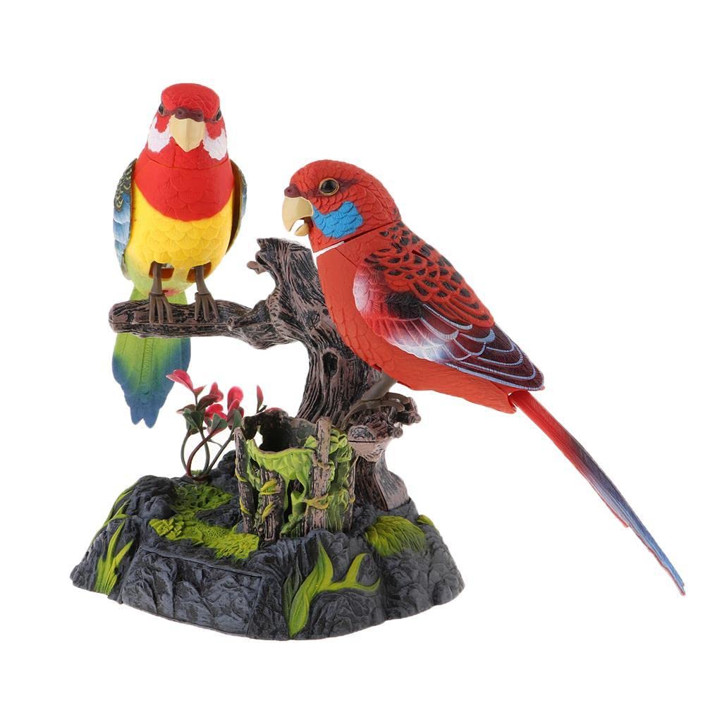 VELURA Simulated Chirping Dancing Parrot Realistic Motion Sensor Singing Moving Toy|Other Battery Op Toys 1990-Now|1 Piece Sound Activated Bird Toy-image-42