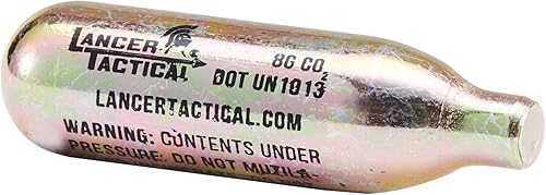 Miniatura 3 de Lancer Tactical Cargador de cartucho cilíndrico de CO2 de 0.28 oz para uso en cocina, pistola de pimienta, cargadores de agua y soda Seltzer