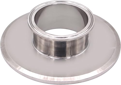 DERNORD Reductor concéntrico sanitario con tres abrazaderas Trébol de acero inoxidable 304 Reductor de tapa de extremo de ajuste sanitario (Tri