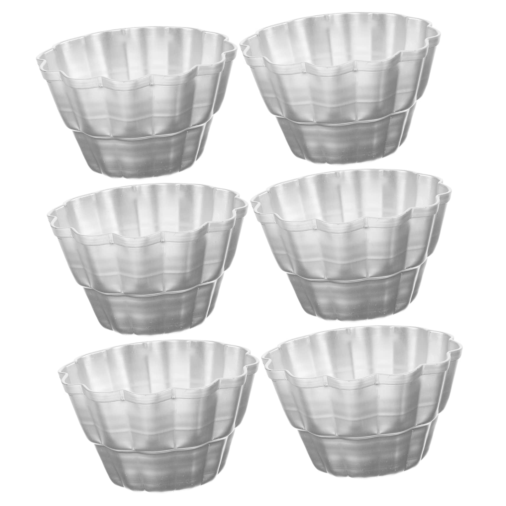 Alipis 18pièces Moule à Pudding Aluminium Pour Muffins Et à Haute Température Pour Desserts Et Réunions Familiales