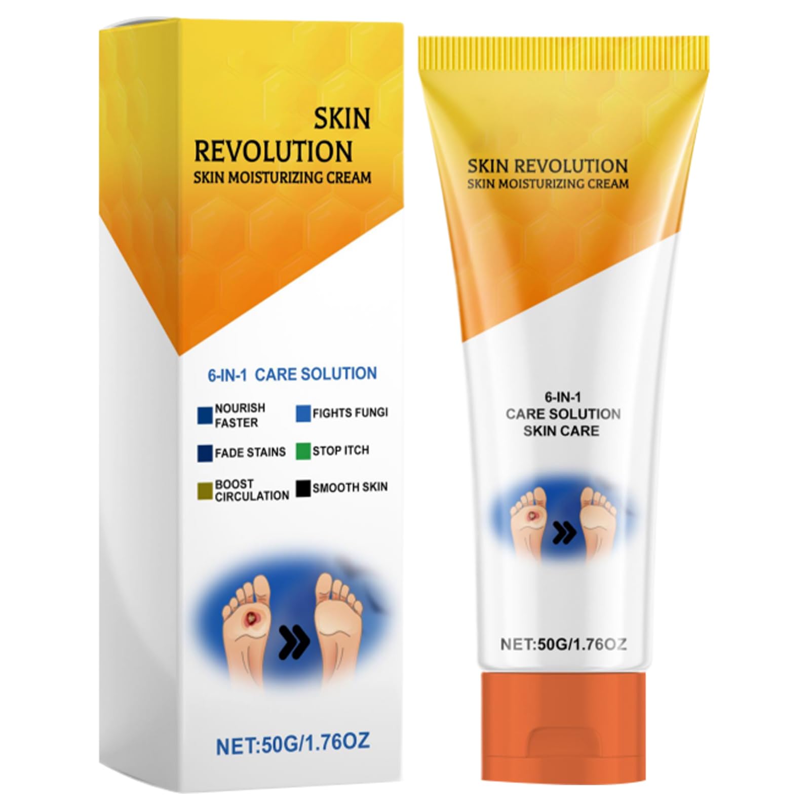 Muiltvoe Foot Cream, Cracked Heel Repair Cream, Dry Heel Moisturizer Lotion, Soothing Skin Care, Callus Softening Foot Care, Deep Hydration Balm