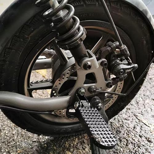 Mokuo Scooter Footpegs E-bike Footpeg in Aluminum Alloy, Lenght 12cm/4.7\",Compatible with Scooter Mopeds E-Bike Mini Bikes,Installation Hole Spacing: 4-5cm