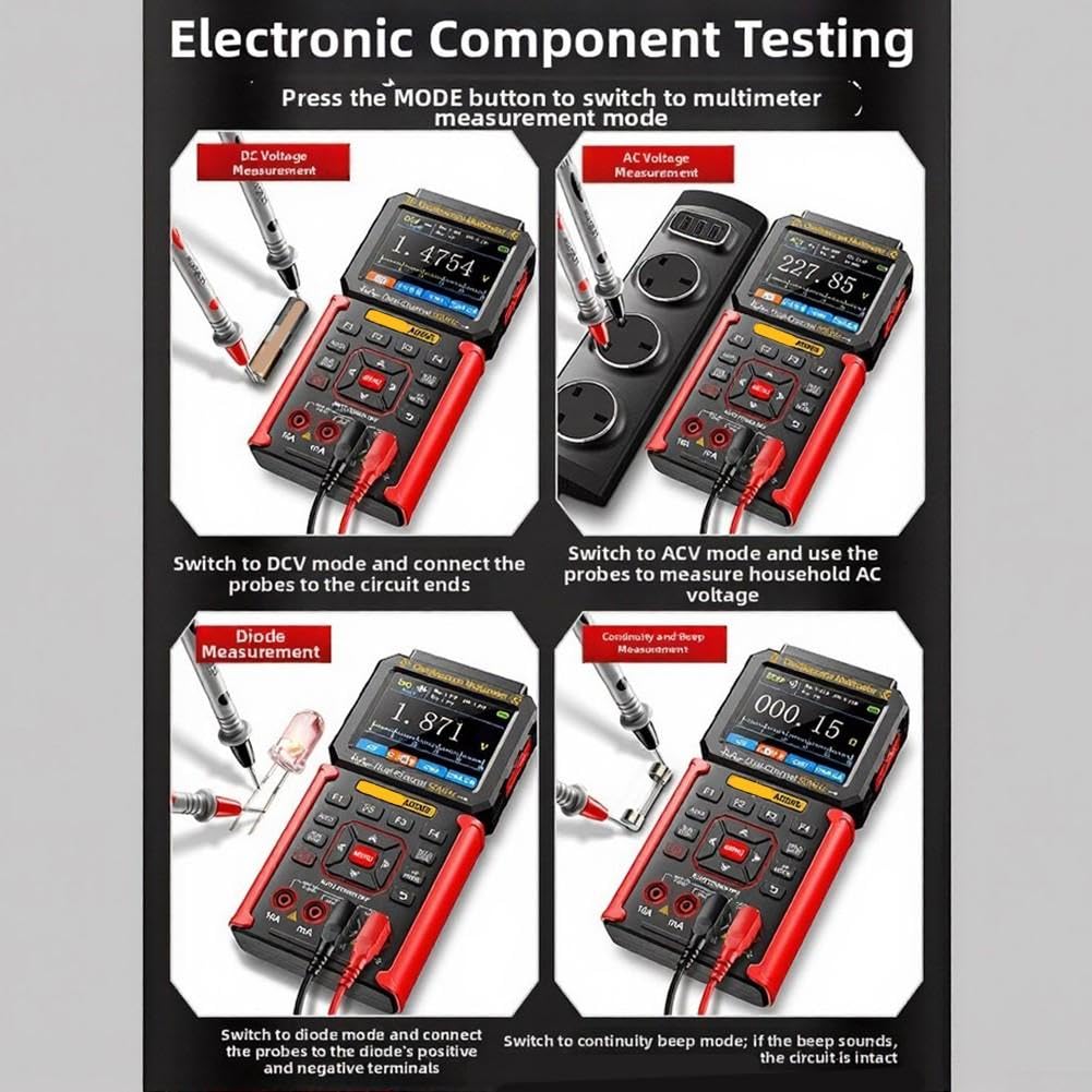 ReachMall Digital Multimeter 25000 Counts für Elektriker(Blue)