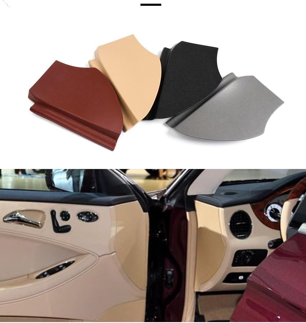 Car Front Door Cover Left/Right Front Door Panel Cover Plastic 2197270128 Auto Accessories for Mercedes Benz CLS-Class W219 (Left, Gray)
