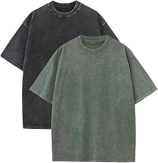 Botong Oversized Workout Shirts for Women Vintage Heavyweight T Shirts for Men Casual Loose Pump Covers Gym