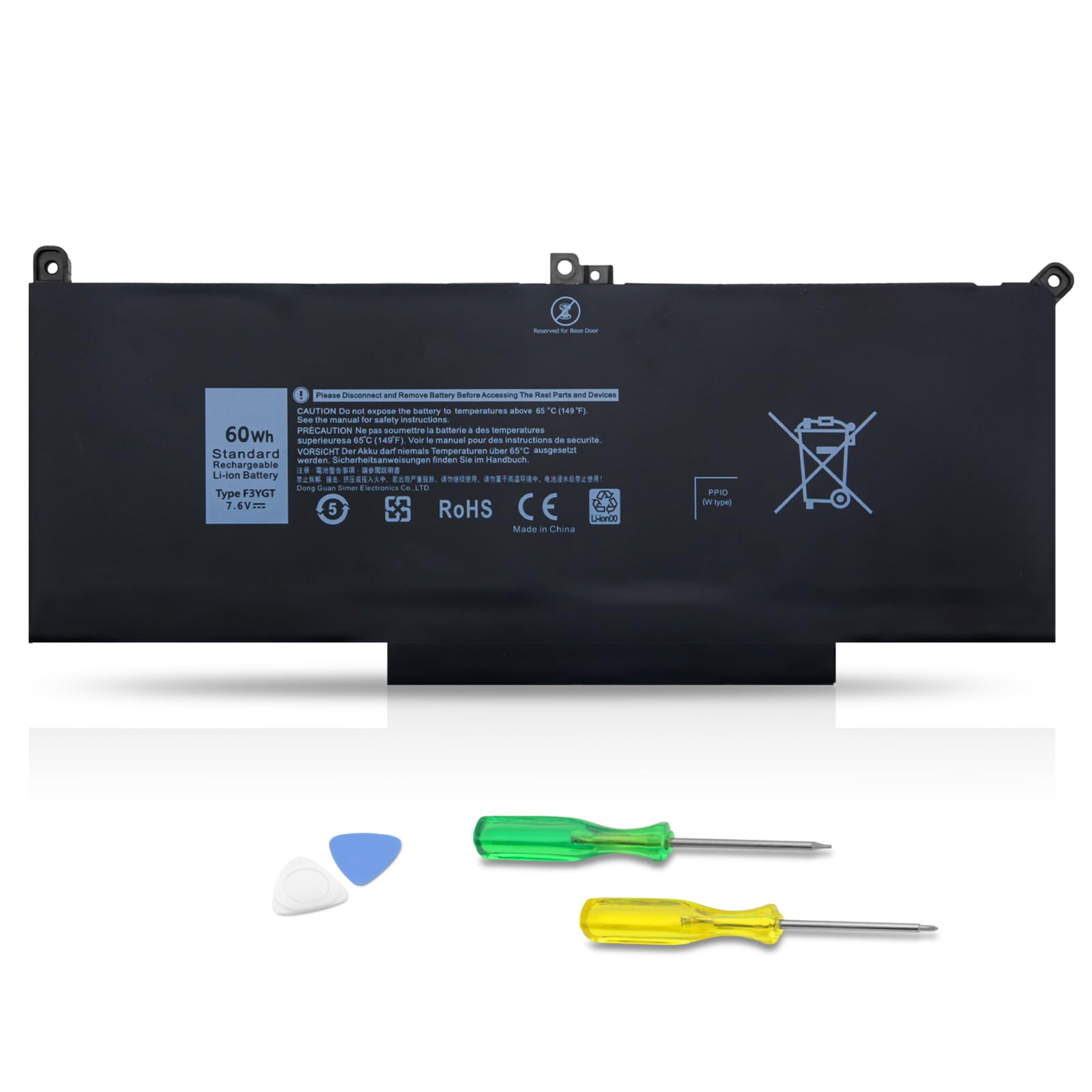 Amazon.com: 60Wh F3YGT Laptop Battery Replacement for Dell