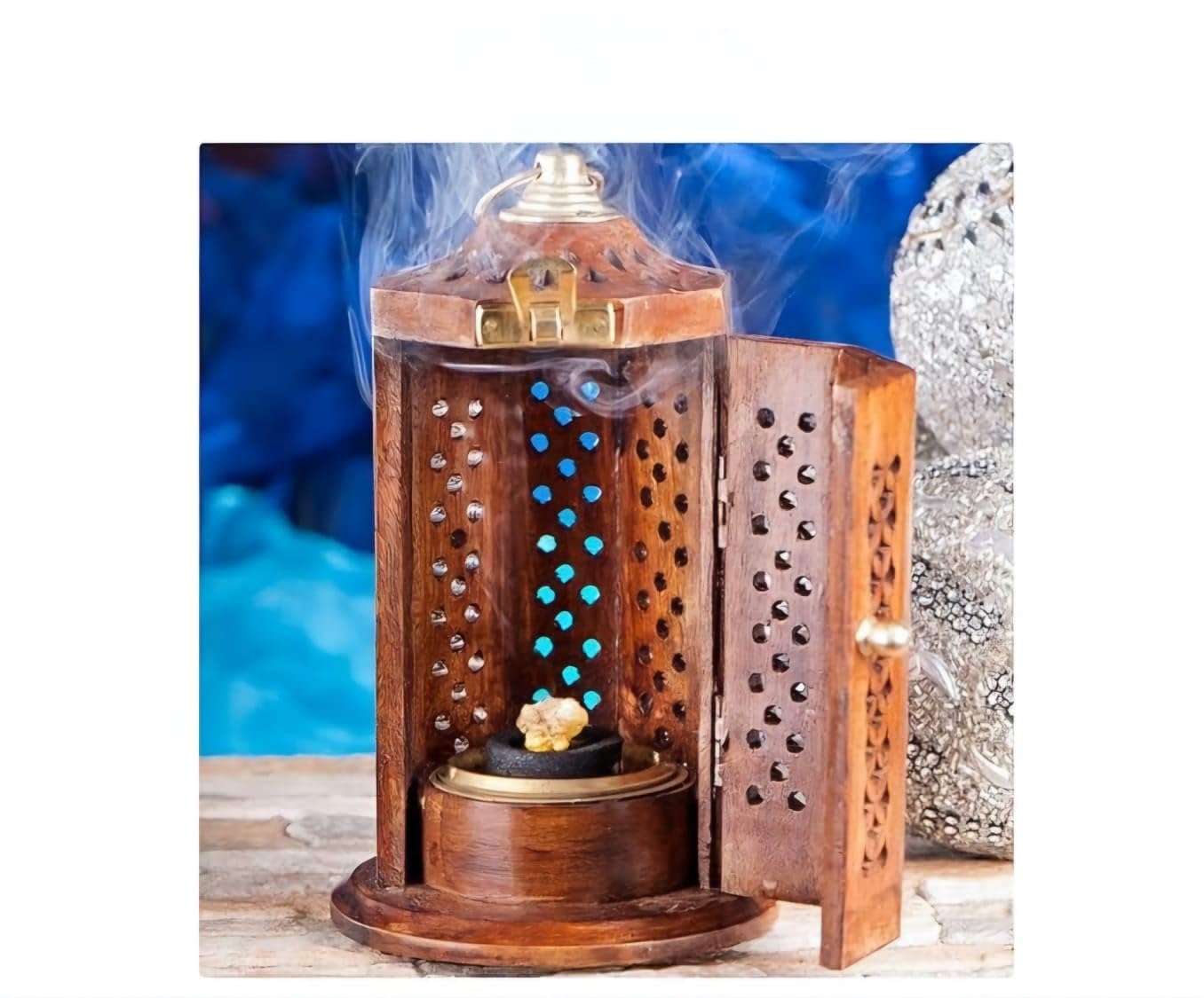 Deion Dhoop Burner |Wood Hanging Stand| Dhup Cup|dhoop Batti Stand |Incense Holder for Pooja| dhup dani for puja|dhup Stand|Pooja Room Decoration Items (B0D9CV9GCV) Amazon Price History, Amazon Price Tracker