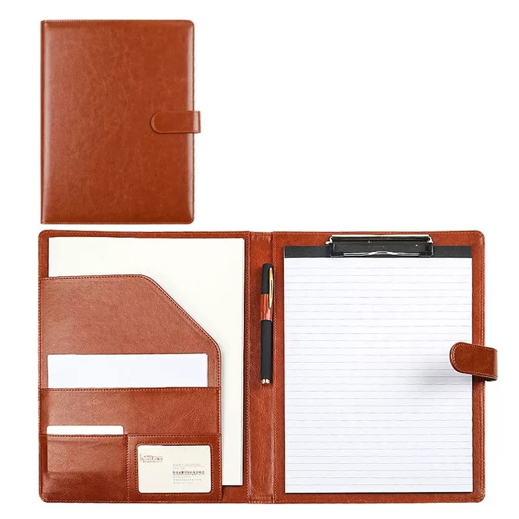 Folder schowka Teczka schowkowa na notes prawniczy Blok do pisania A4 do klipsów konferencyjnych w biurze szkoły biznesu(Brown)