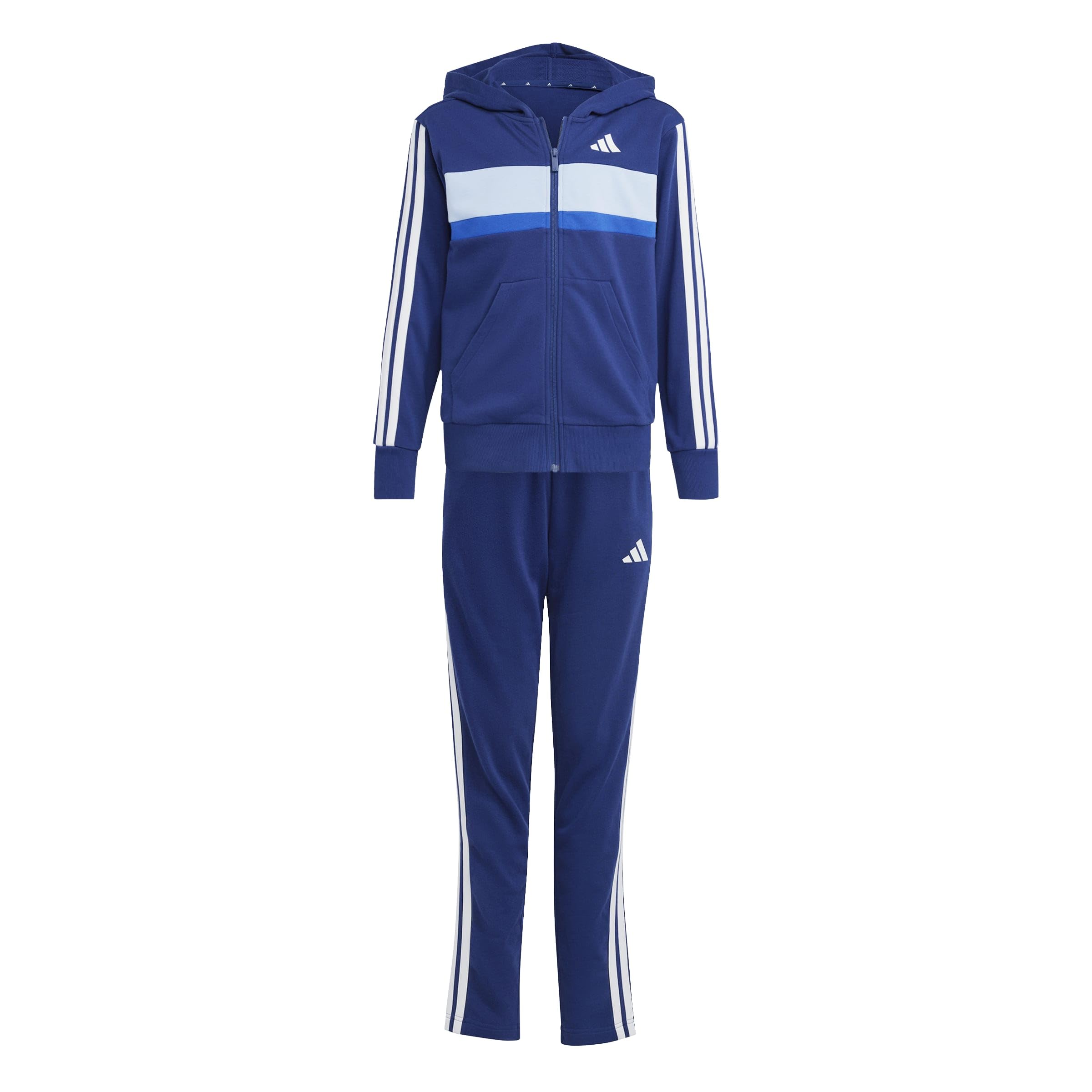 adidas Seasonal Essentials Tiberio 3 Stripes French Terry Tracksuit Tuta da allenamento Unisex - Bambini e ragazzi