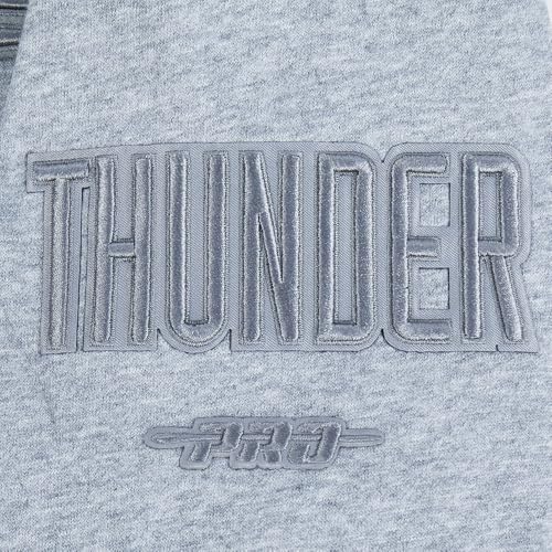 Sudadera Gris Jaspeado Pro Standard NBA para Niños Talla L de Algodón 7
