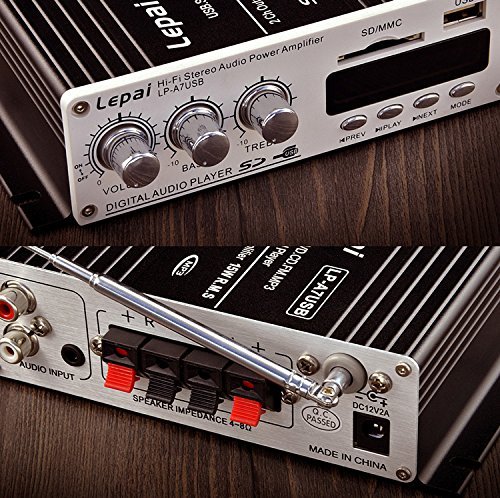 Amazon.co.jp: LEPY 2chコンパクトオーディオアンプ USB/SDカード再生