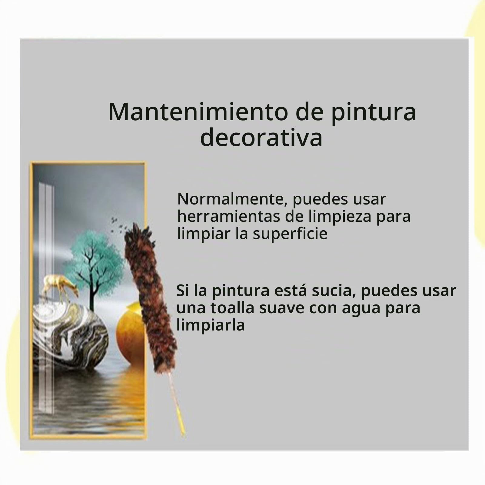 Pintura Decorativa Caja de Contadores Marco Negro Cuadro Para Tapar Cuadro Electrico Pintura Colgante Sala de Estar(B,45x55cm)