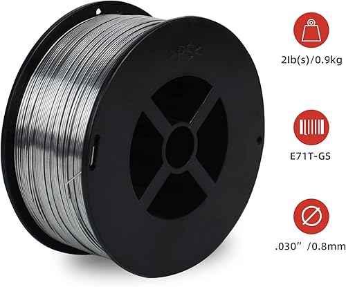 Miniatura 4 de Alambre de soldadura de núcleo de fundente .030 pulgadas - Alambre de soldadura Mig de acero suave E71T-GS Alambre de soldadura de bajo salpicadura