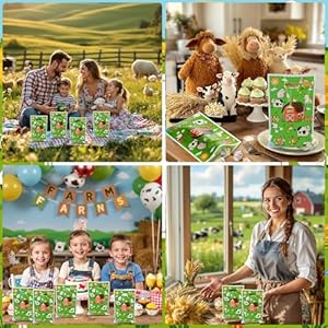 50pcsfarmpartygiftbagsfarmanimalthemedgoodiebagsforkidsbirthdaygreenbarnyardcandybagsfarmhousepartyfavorsuppliesforbabyshowerfarmthemecelebrations Urban Country Home Decor 50 pcs farm party gift bags farm animal themed goodie bags for kids birthday green barnyard candy bags farmhouse party favor supplies for baby shower farm theme celebrations urban country home decor