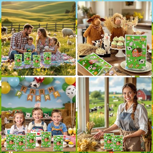 50pcsfarmpartygiftbagsfarmanimalthemedgoodiebagsforkidsbirthdaygreenbarnyardcandybagsfarmhousepartyfavorsuppliesforbabyshowerfarmthemecelebrations Urban Country Home Decor 50 pcs farm party gift bags farm animal themed goodie bags for kids birthday green barnyard candy bags farmhouse party favor supplies for baby shower farm theme celebrations urban country home decor