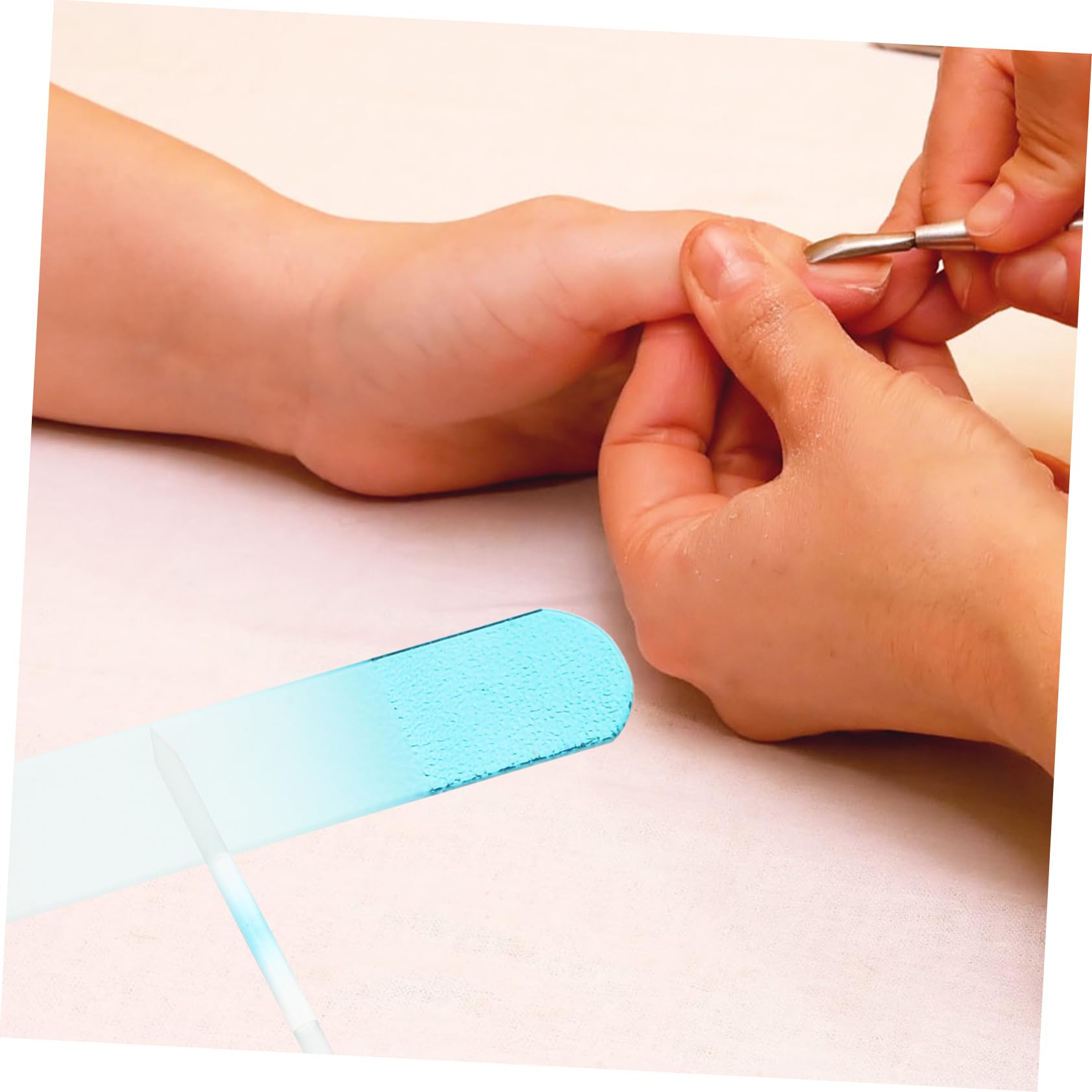 Healeved 8stücke Glasnagelfeilen Professionelles Nagelpflege Naturnägel Robuste Und Wiederverwendbare Feilen Mit Ergonomischem Design Für Maniküre Und Pediküre Handlicher Für