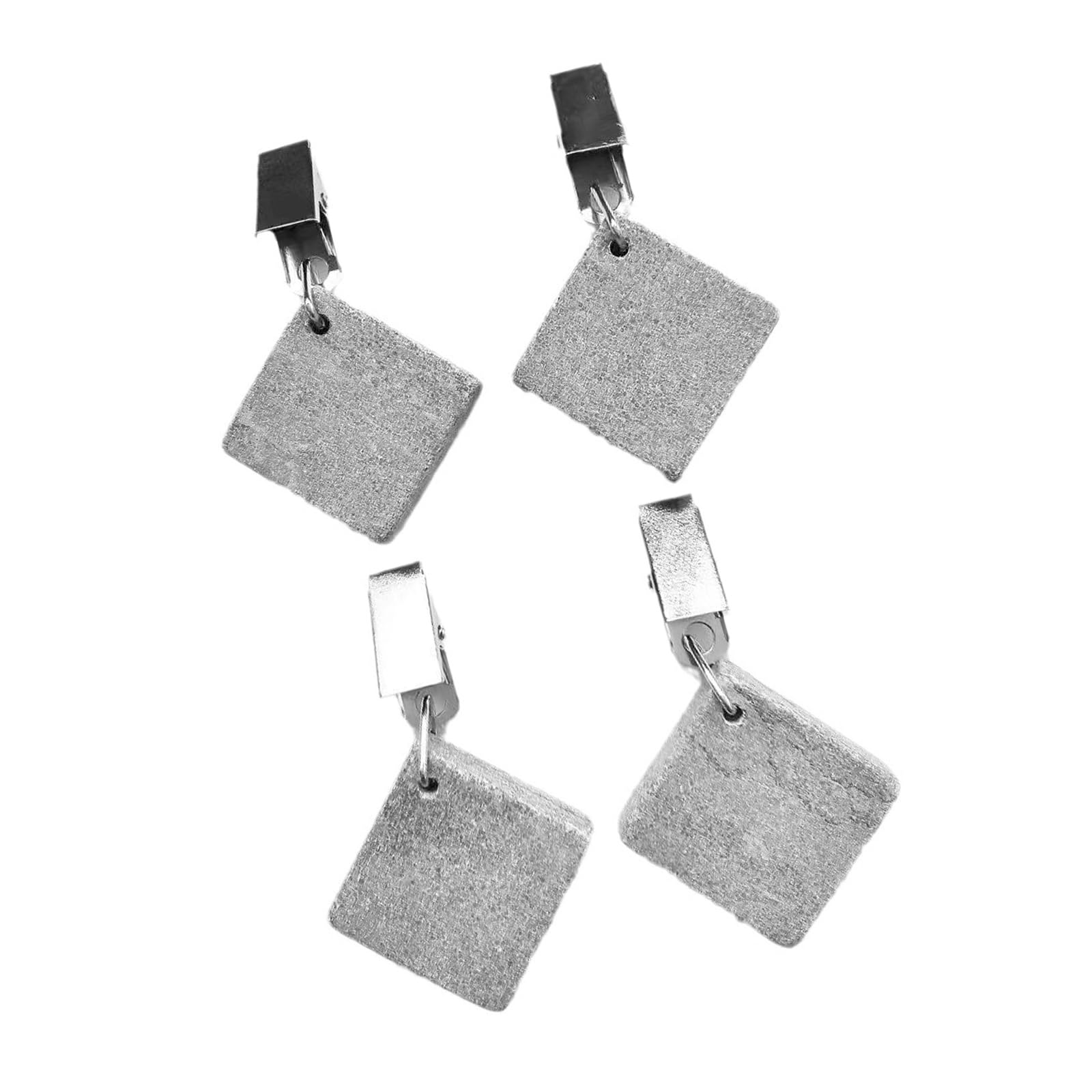 ZEPFJHE Tablecloth Weights with Metal Clips Kits Tablecloth Pendant Stone Tablecloths Weights Heavy Marble Tablecloths Hangers for Picnic Tables for Outdoor Tables Table Cover Outdoor