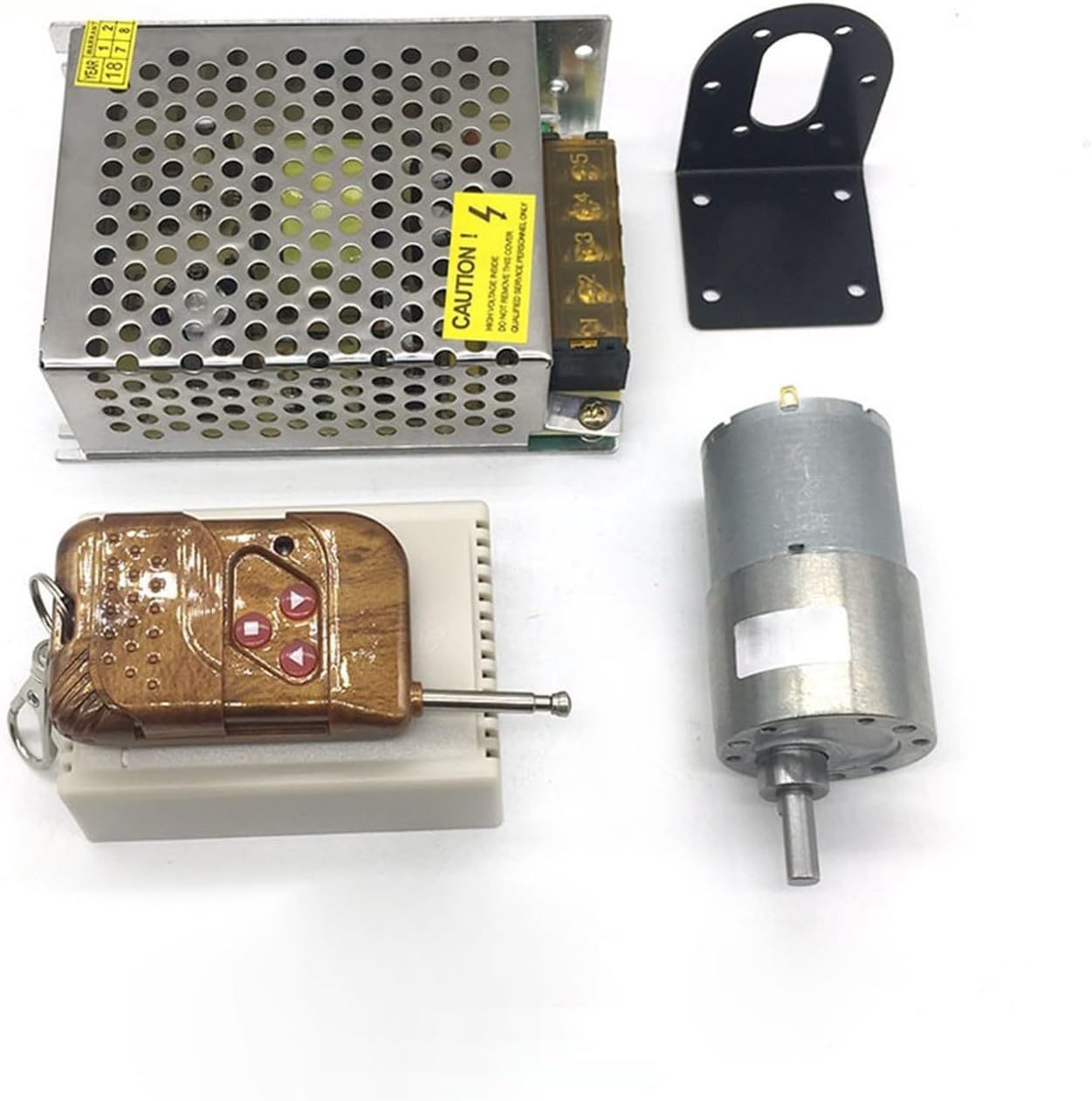 GTPBAO Moteur de réduction 37GB520 DC Micro Gear Motor, 12V24V Gear Slow Speed ​​Couple Élevé Petit Moteur Réversible Variable de Rotation (Color : 24v Motor Bracket, Size : 5RPM