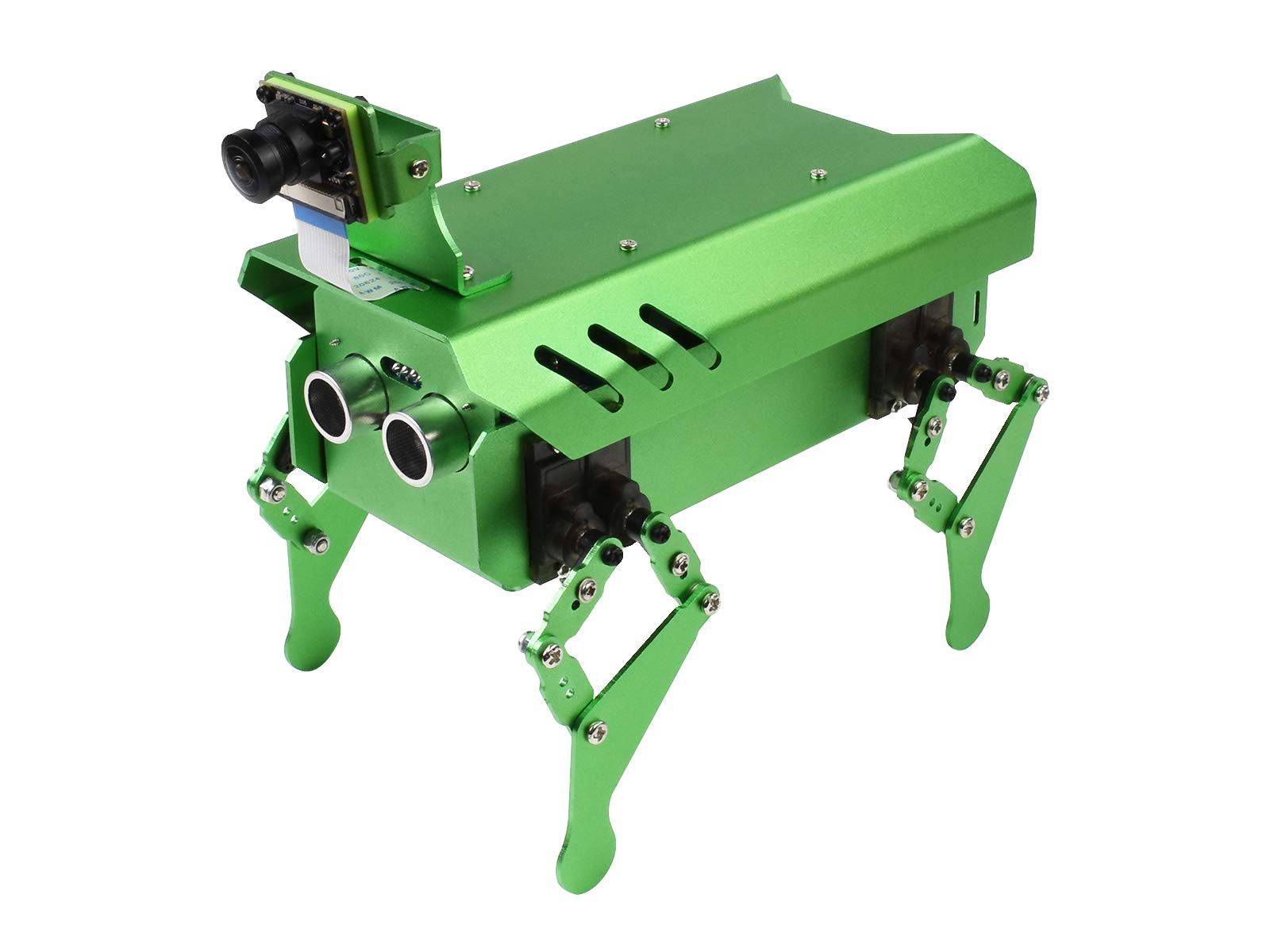 Waveshare Pippy an Open Source Bionic Dog-Like Robot Powered by Raspberry Pi OpenCV Python Programming Visual Identification Motion Algorithm Does NOT Include PI4B-2GB or Micro TF Card 16GB