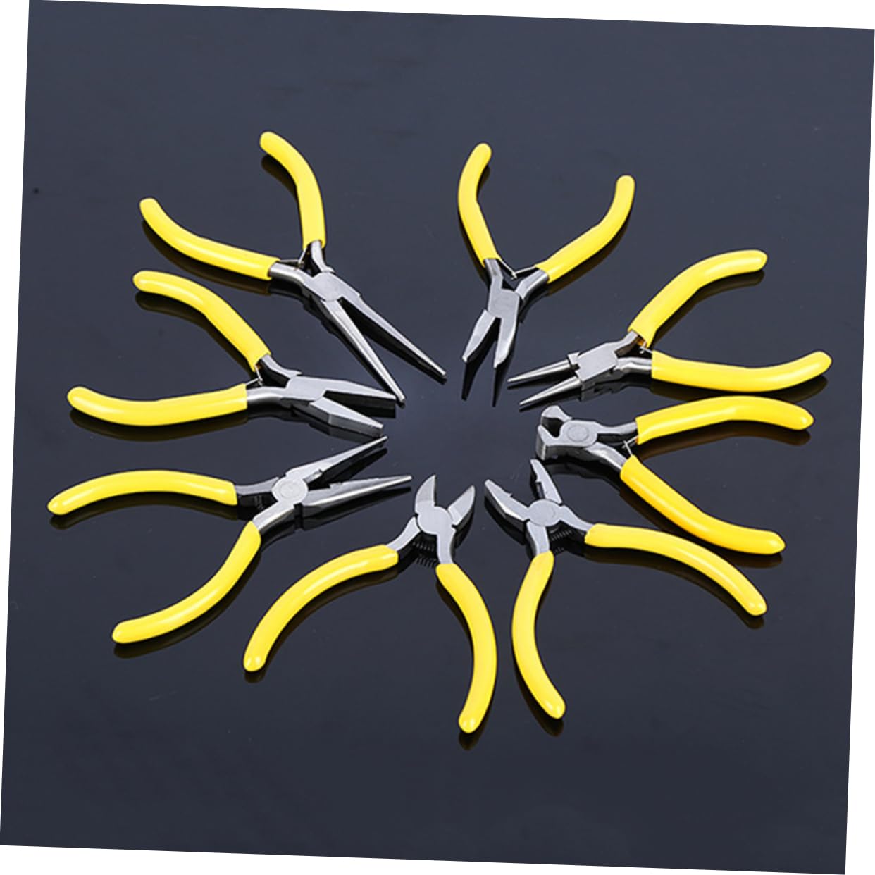 POPETPOP Lot De 8 Mini-pinces à Bijoux Diy En Acier Trempé 12,7 Cm Poignée Rembourrée, Ressort De Rappel Pour Bricolage Et Réparation, Outil Compact Pour Travaux De Précision