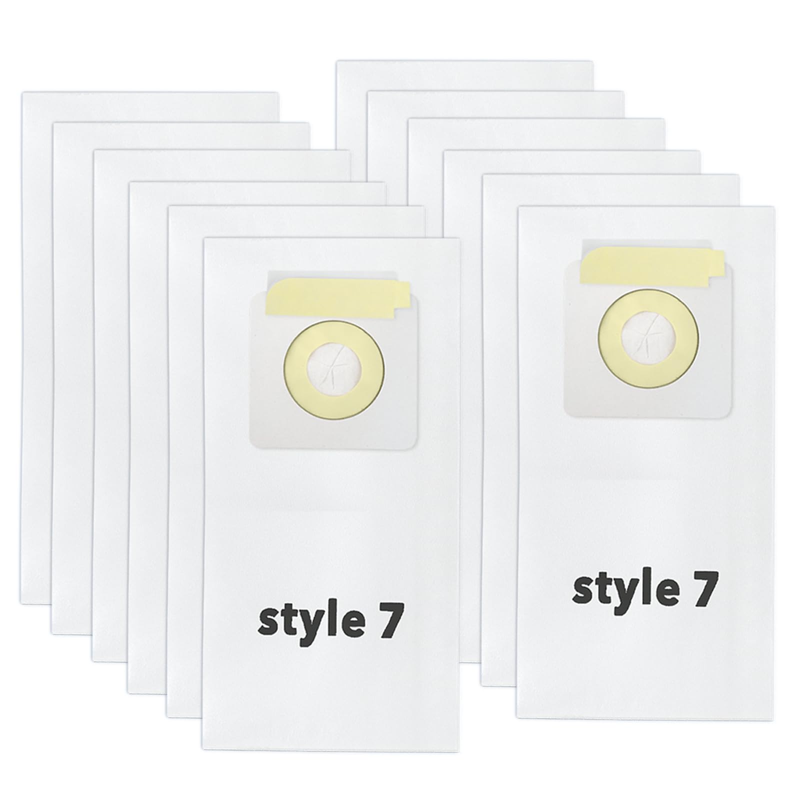 12 Pack Replacement Vacuum Bags Style 7 Paper Bag Fit PowerForce Uprights Vacuums 3537 3522 35221 35223 35224 35225 35226 3522R 3522X 3525 35252 3525R 3530D 3530R Replace Part 32120