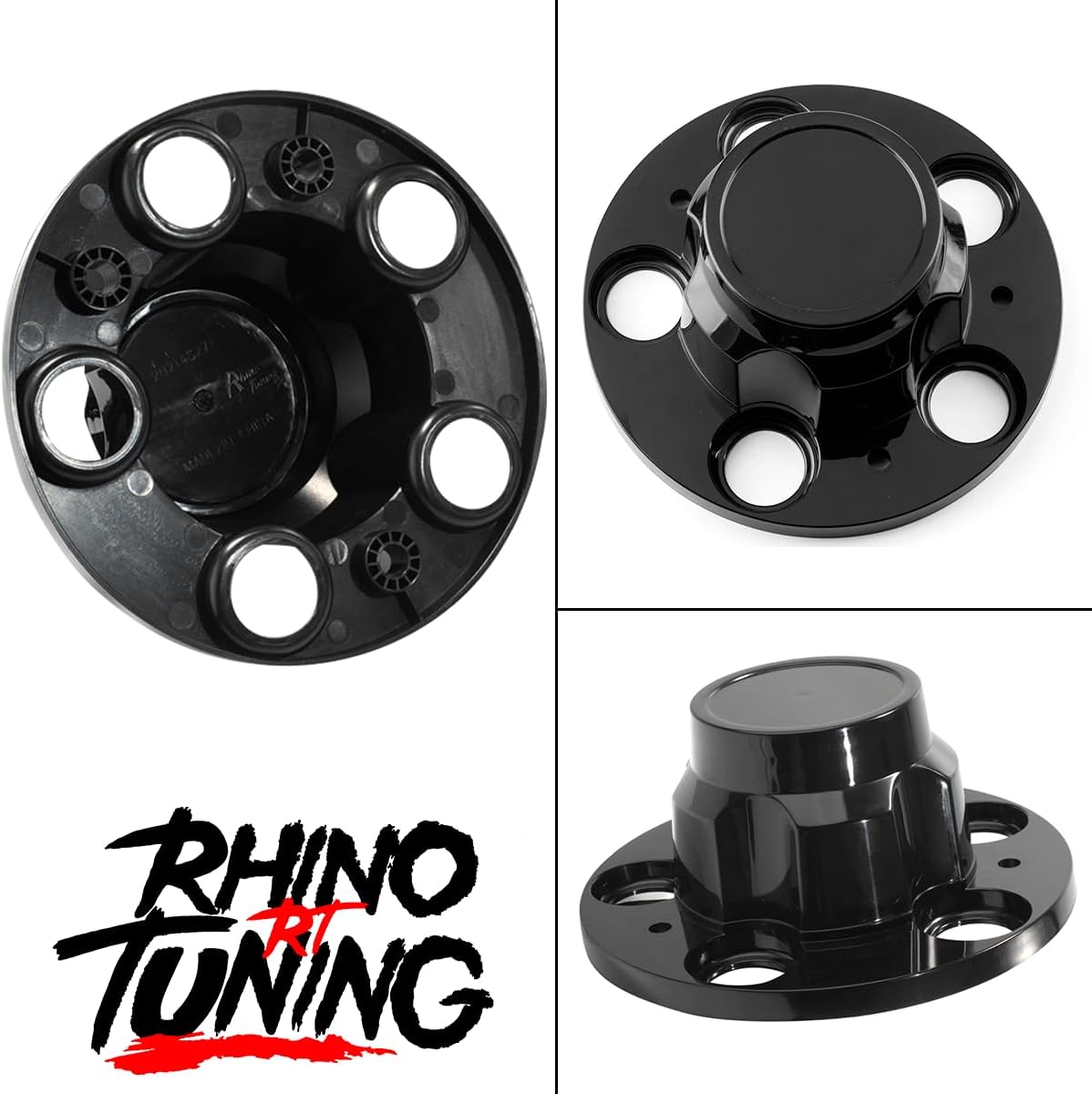 RTRHINOTUNING 4PCS 171mm Wheel Center Caps Compatible with Jimmy 10 Van 20 Van Suburban 15649148 15649141 Black Hub Caps