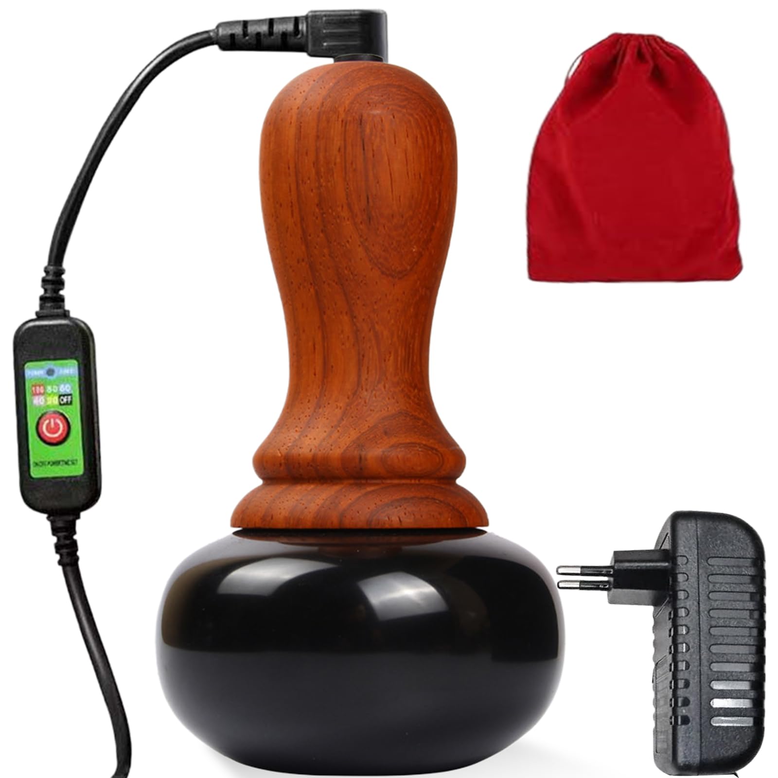 Hot Stone Massage Tragbar Heiße Massagesteine, Gua Sha Scraping Werkzeug Massager, Fünf-Gang-Temperaturregelung, Wärme-Massagetherapie für Home SPA Entspannung und Schmerzlinderung
