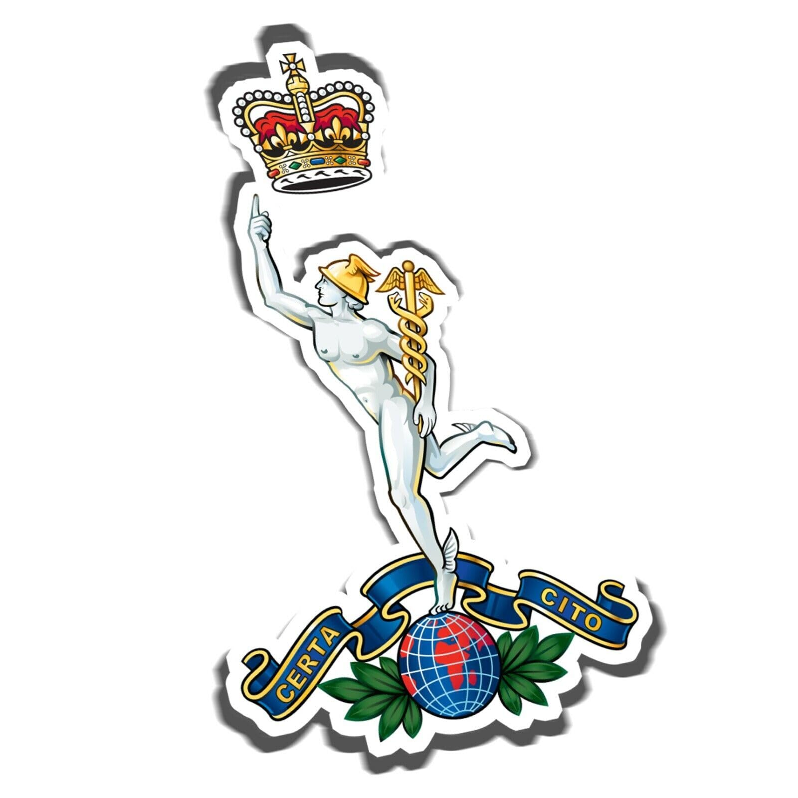 Royal Corps of Signals (SK10) Military Waterproof Vinyl Stickers Decal Sigs Veteran Squaddie Army 200mm x 118mm