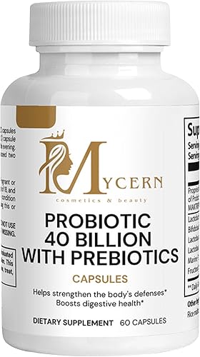 Probiótico 40 mil millones de UFC  Apoyo digestivo diario con prebióticos y cápsulas de liberación retardada  Suplemento de equilibrio intestinal