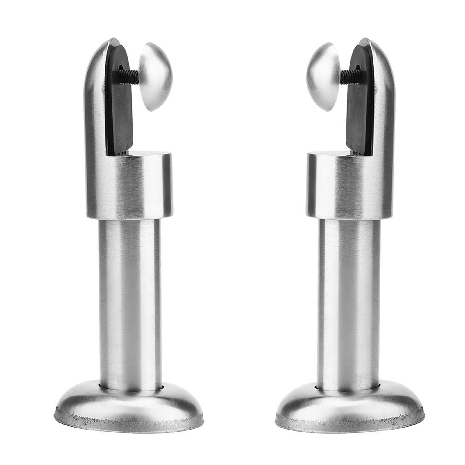 Jazuaiao 10 Cm 2Pcs Public Restroom Partition Fittings Toilet Partition Foot Hardware Stainless Steel Feet Bracket Enduring Stainless Steel Feet