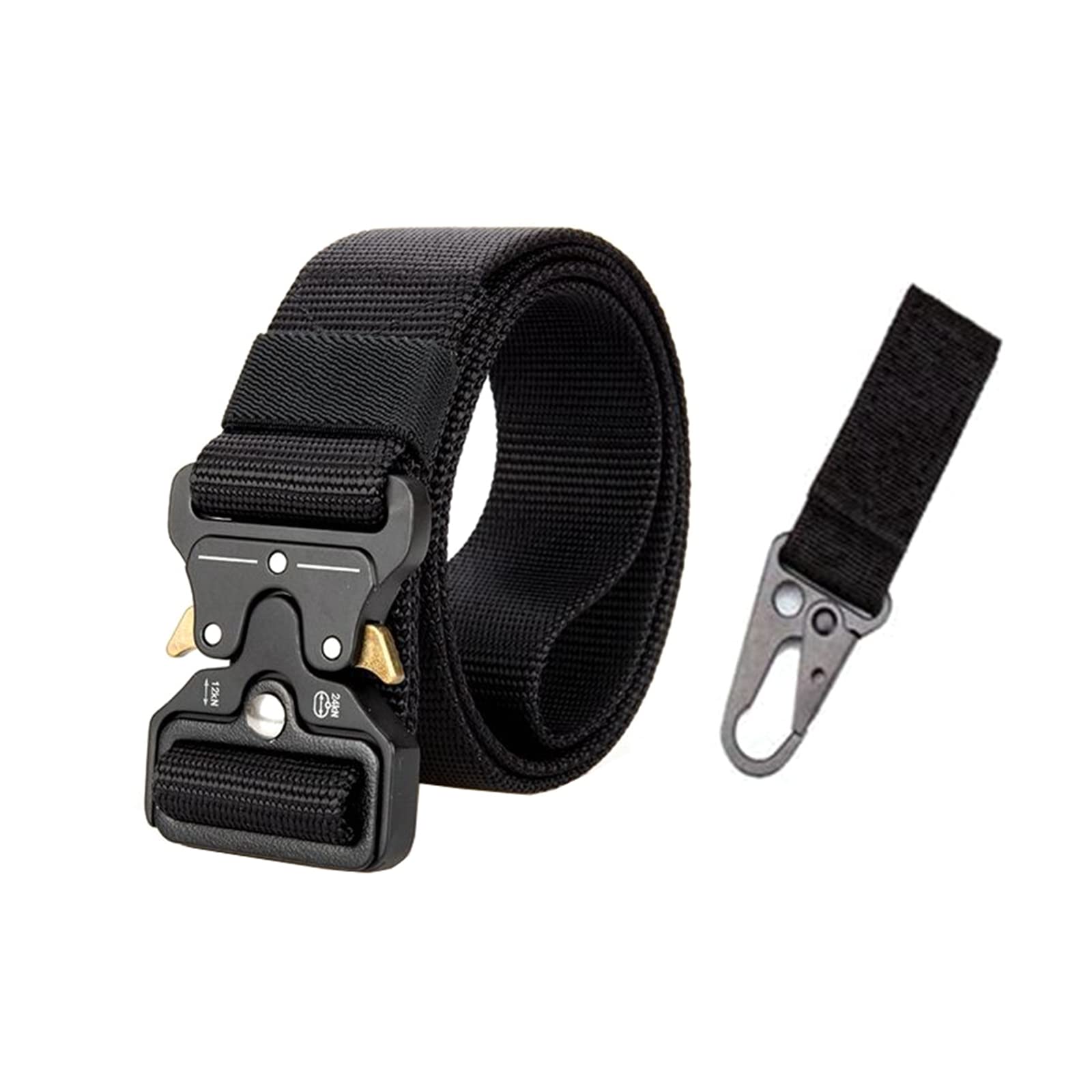 Bantopgong 3.8 cm / 5 cm Width Army Tactical Military Nylon Waist Belts Quick Release Training Strong Metal Buckle, 125cm