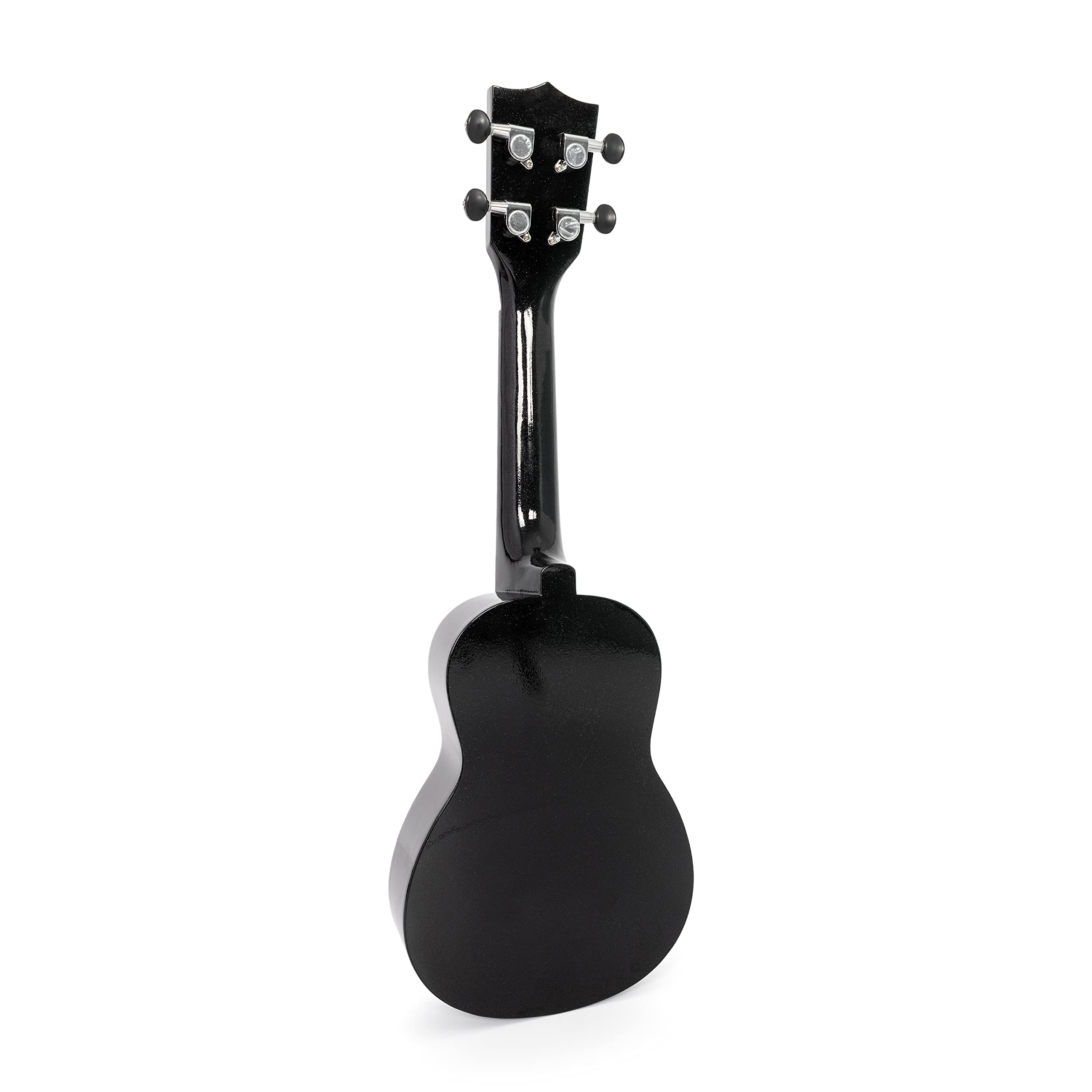 Ukelele soprano en negro con bolsa negra