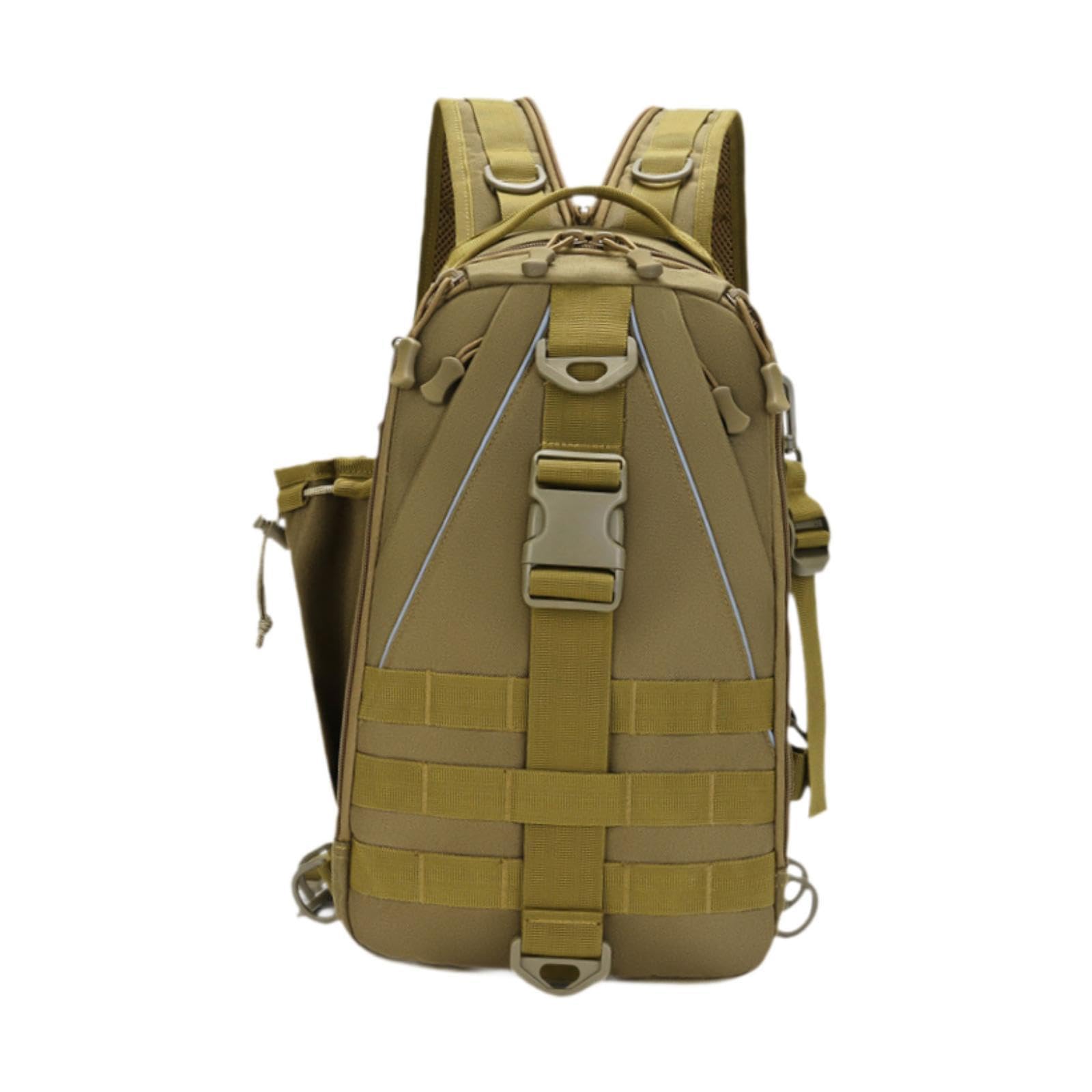 Fishing Gear Bag Multifunctional Waist Bag for Hiking Fishing Outdoor Sports Green | Sporting Goods | Fishing | Fishing Equipment | Tackle Boxes & Bags-image-47