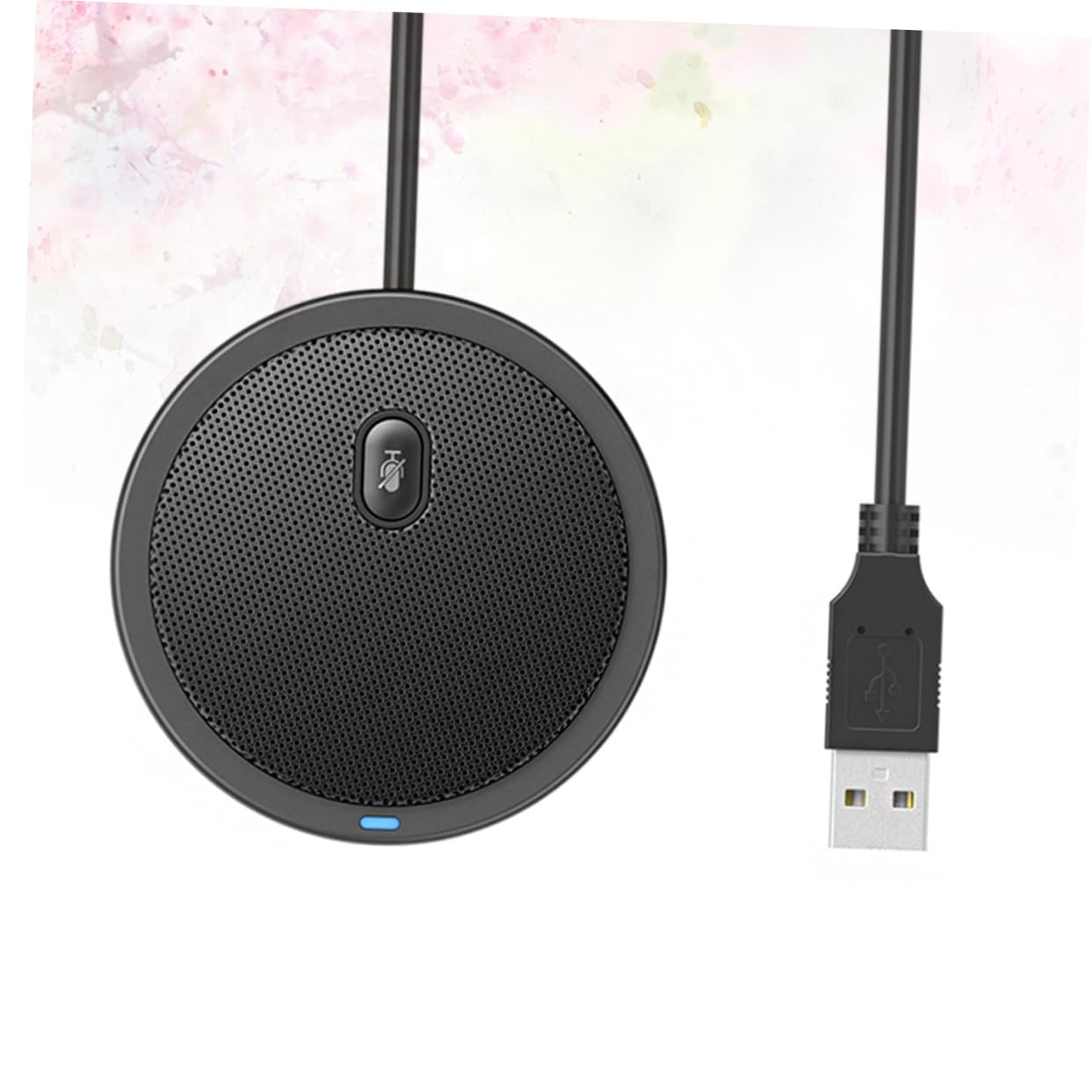 VANZACK 1Pc Condenser Microphone Kit with Bracket and Cable USB Conference Voice Microphone for Gaming and Music Recording Spray Net Included for Sound