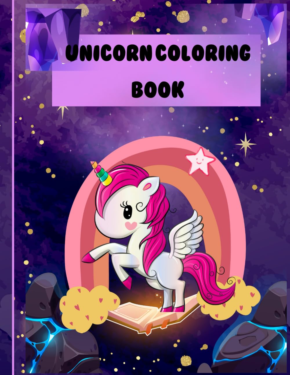 Magical Unicorn Coloring Book: A Fun and Enchanting Coloring Adventure for Kids with Cute, Fantasy Unicorns