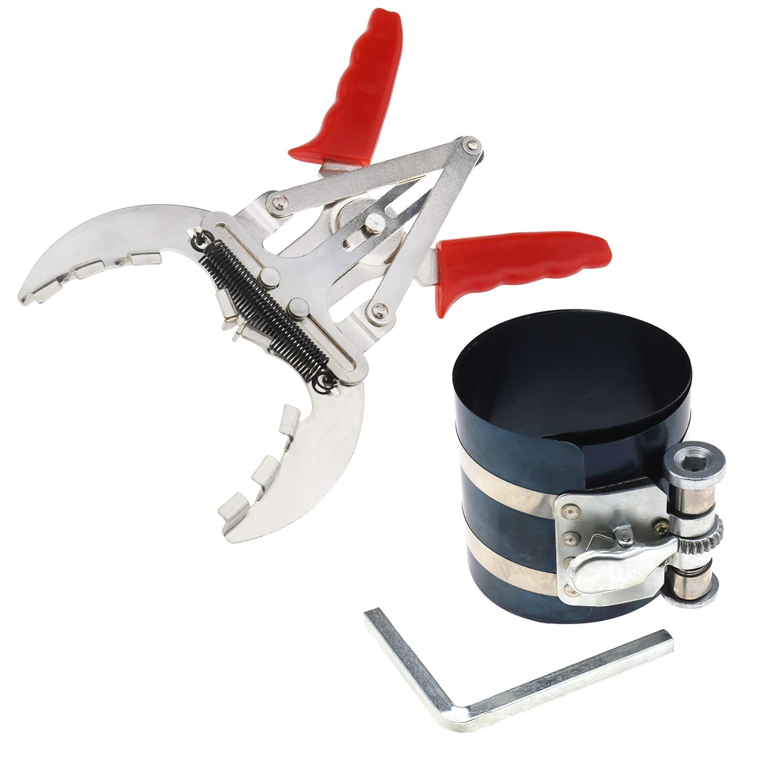 Micro Trader 100mm Piston Ring Compressor Ratchet Type Clamp Piston