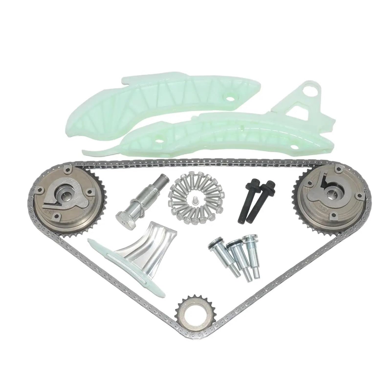Per Peugeot 207 1.4 .6L KIT CATENA DI DISTRIBUZIONE INGRANAGGI Per VVT 11367545862 11367536085 Kit tenditore