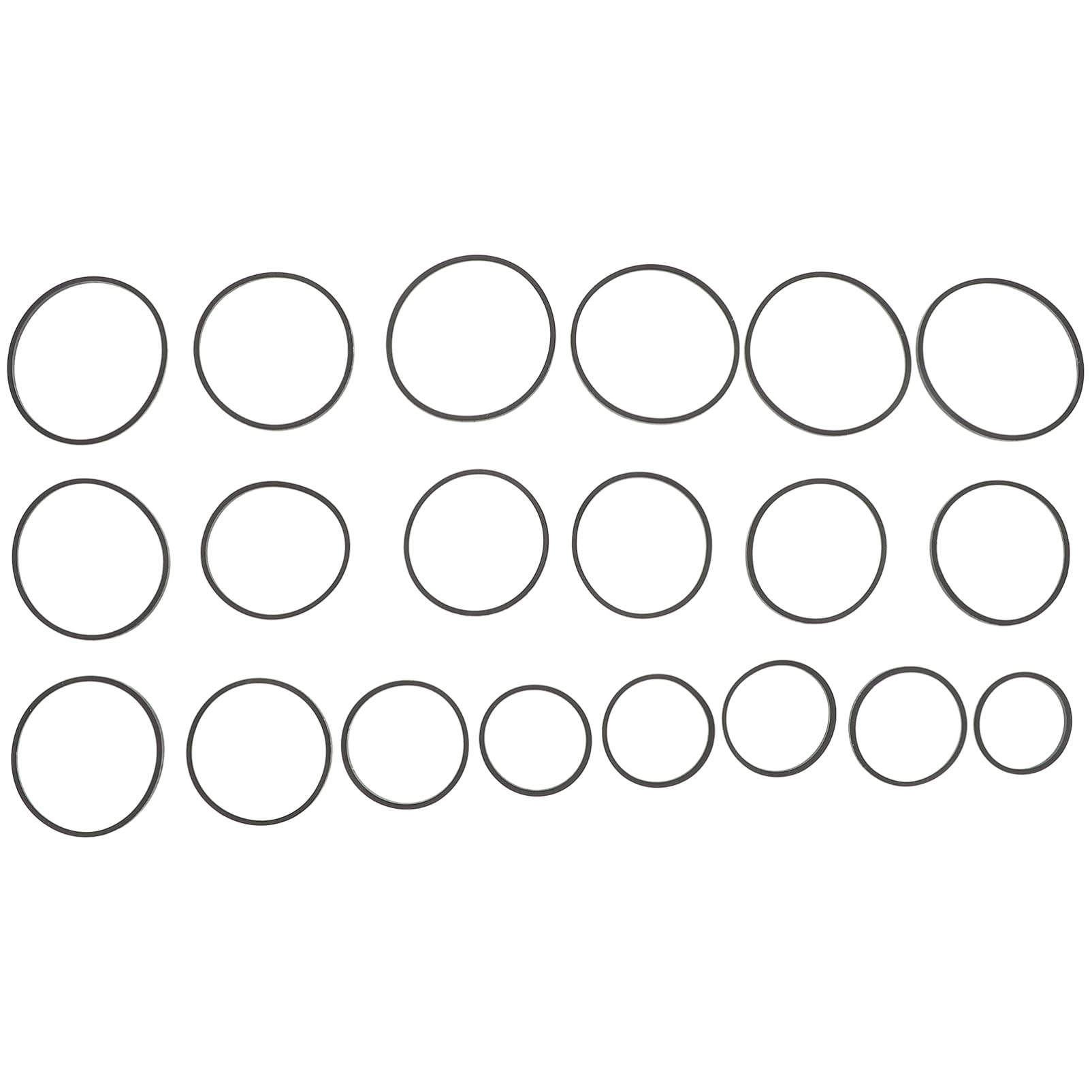 MOLUCKFU Sturdy Rubber Belt for Cassette Recorder 20pcs Cassette Machine Repair Belt for Record Player