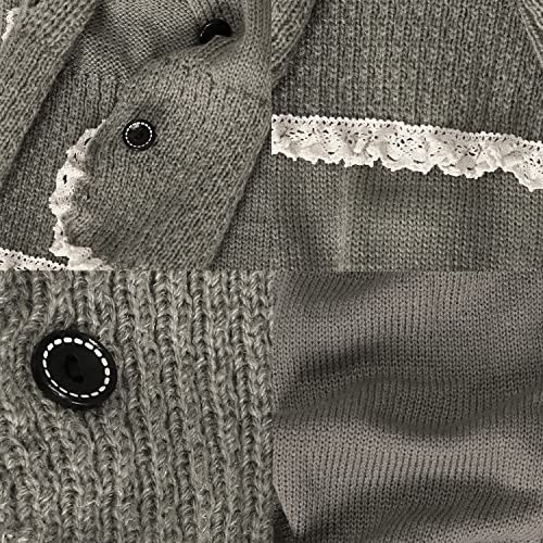 Image of Leg Warmers Harajuku with Lace Button Knit Harajuku Japanese Style Kawaii Lolita Gothic Flared and Loose Fit