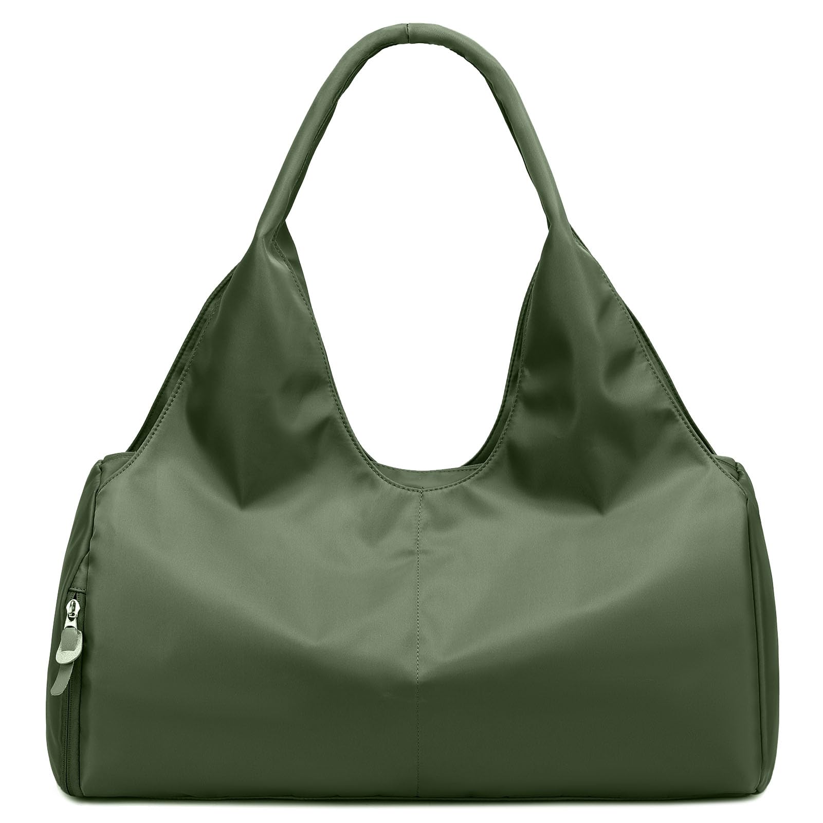 SIVENKE Sports Bag for Men and Women with Shoe Compartment & Wet Compartment Weekender Travel Bag Leisure Handbag Foldable Gym Bag Shopping Bag, Army Green โ image 1