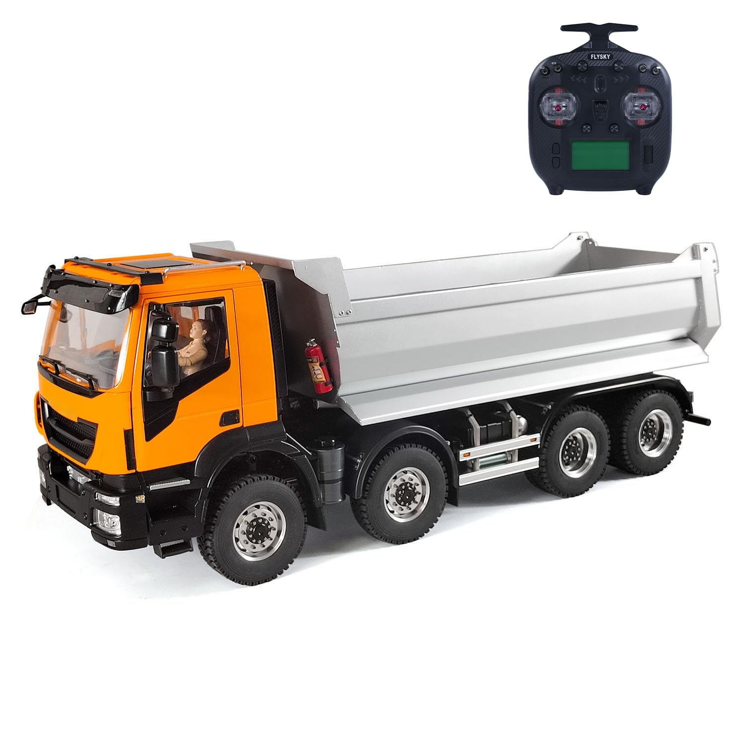TOUCAN RC HOBBY 1 14 Hydraulic RC Dump Truck Metal 8X8 Radio Control Tipper Car Model Sounds