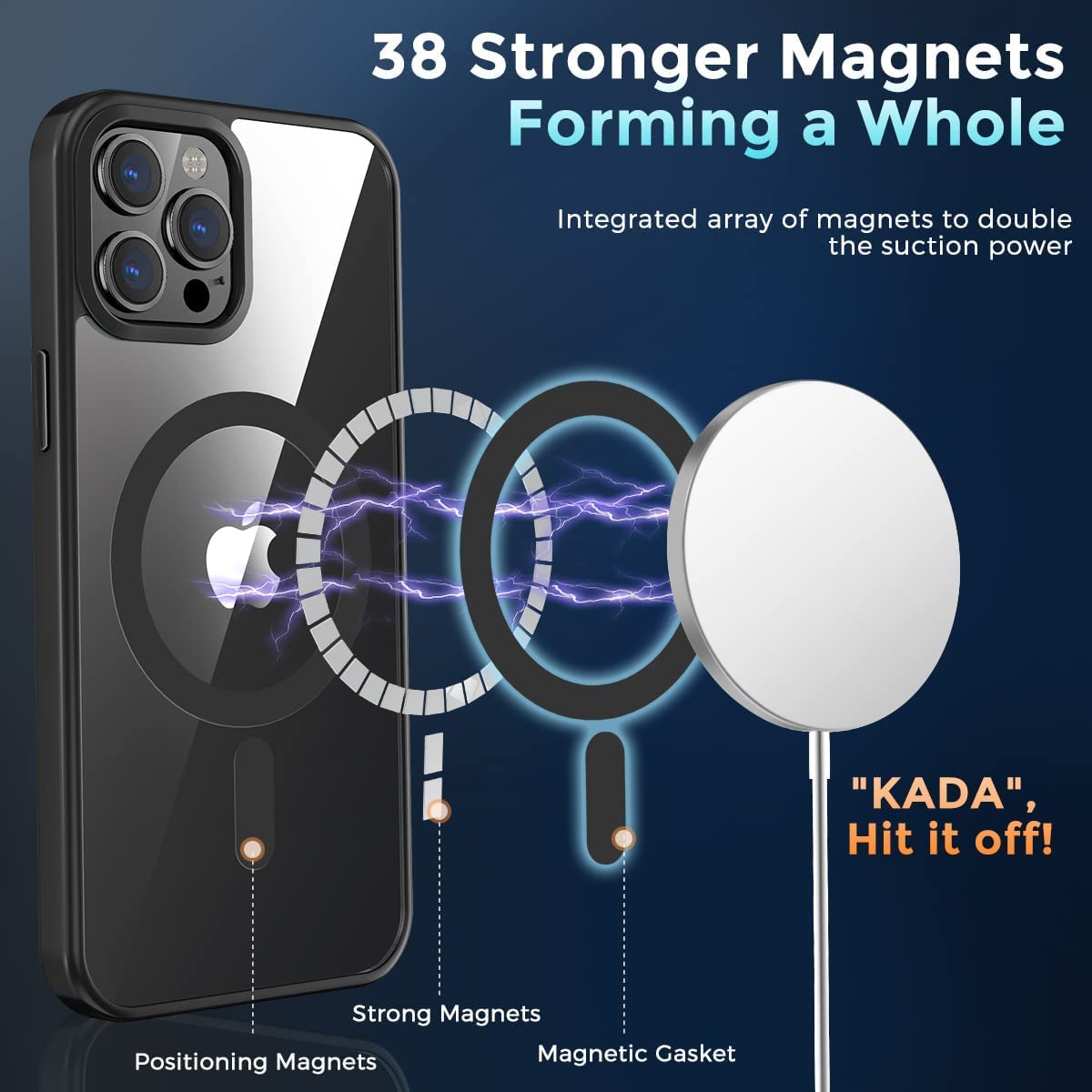 Custodia magnetica girevole a 360° per iPhone 14 Pro con MagSafe