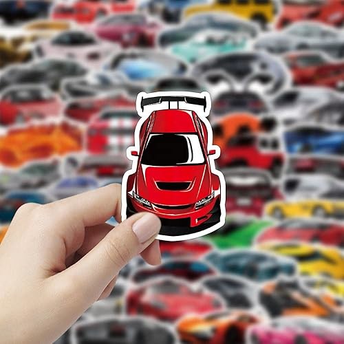 Miniatura 4 de Adeela 100 calcomanías deportivas de carreras de autos calcomanías JDM calcomanías para automóvil JDM calcomanías para autos de carreras y