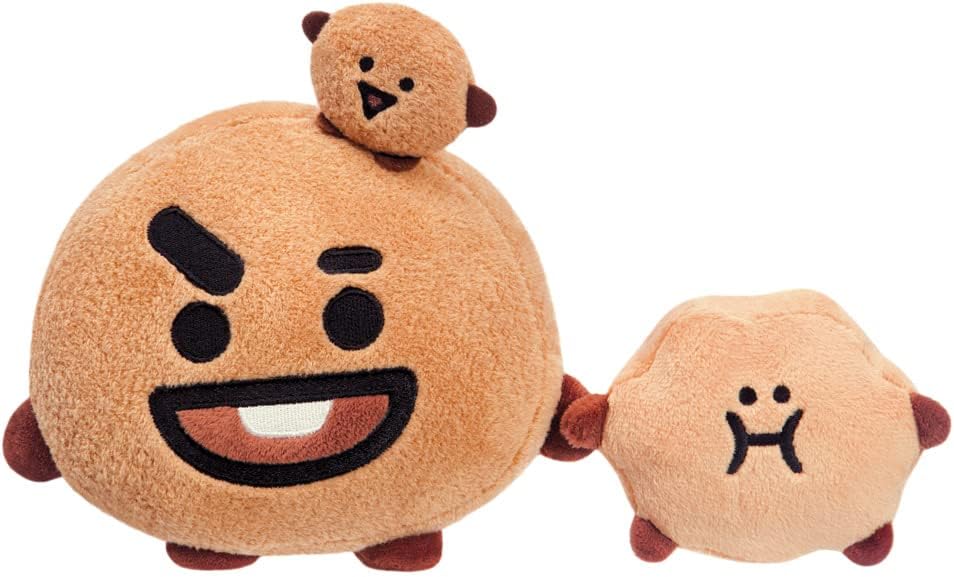 Aurora World-Aurora, 61462, BT21 Official Merchandise, SHOOKY Plüschtier, 18cm, Braun, Color Brown