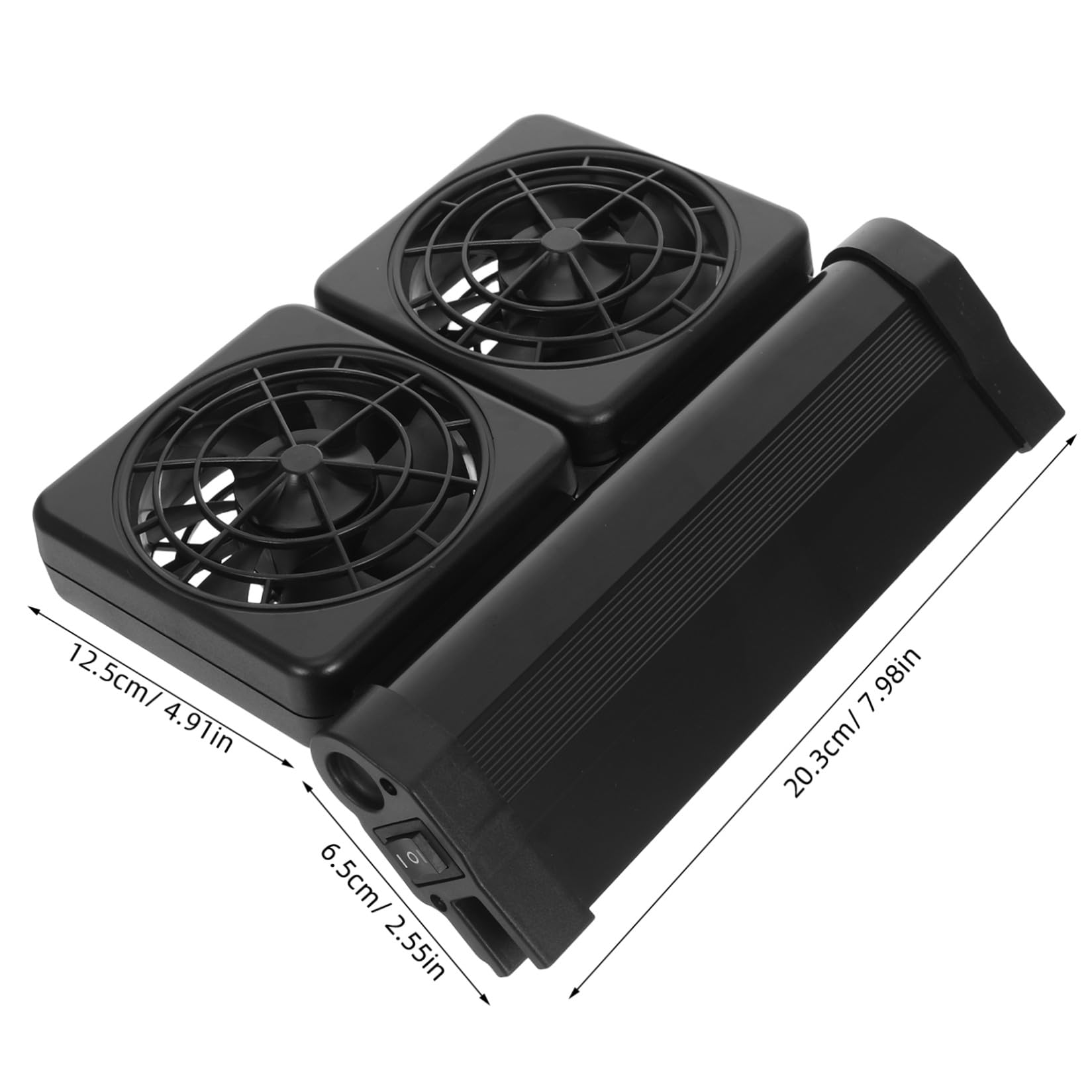 Ventilador Enfriador de Pecera Silencioso con Dos Cabezales 2x1.9w
