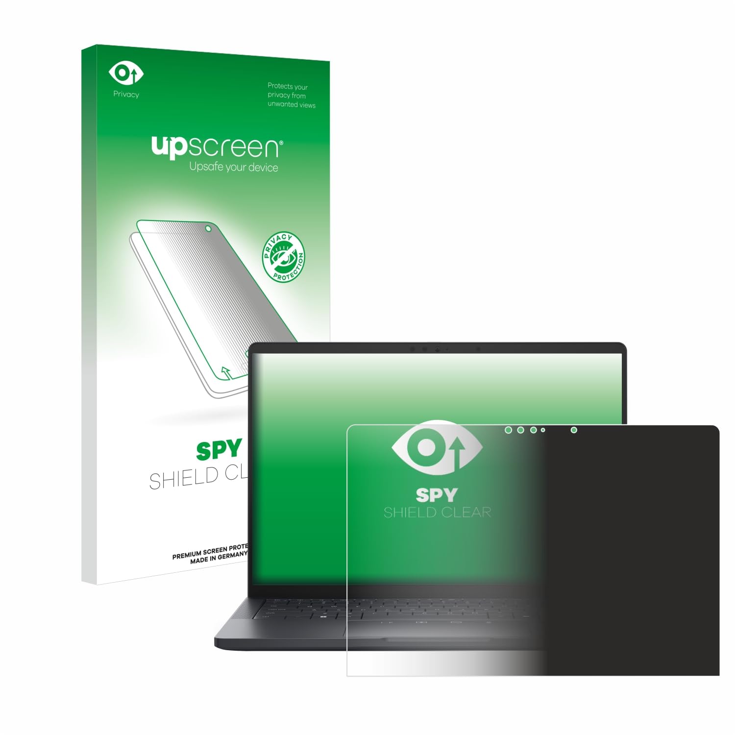 upscreen Anti-Spy Blickschutzfolie für Dell Pro 13 Premium Made in Germany, Privacy Screen Displayschutz-Folie [Sichtschutz, Blaulichtfilter]